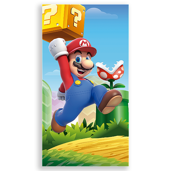 Capa Mini Faixa Lateral Sublimado - Super Mario