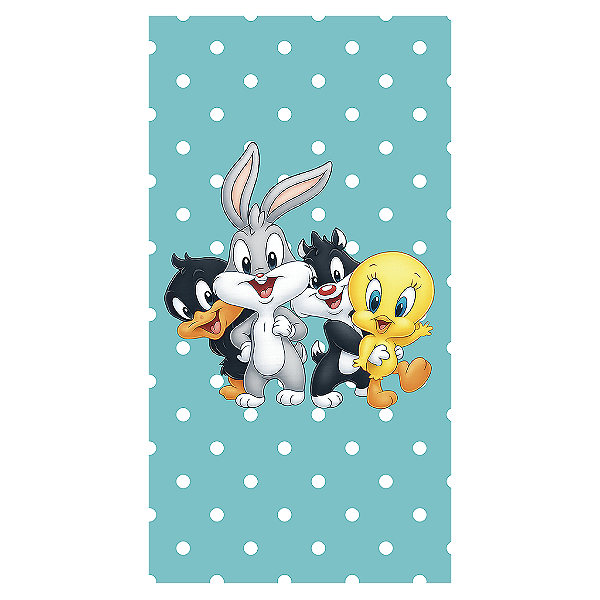 Capa Mini Faixa Lateral Sublimado - Baby Looney Tunes