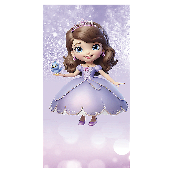 Capa Mini Faixa Lateral Sublimado - Princesa Sofia