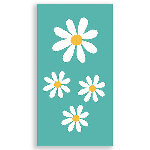 Capa Mini Faixa Lateral Sublimado - Flor Margarida