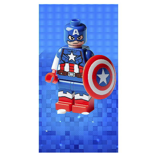Capa Mini Faixa Lateral Sublimado - Lego