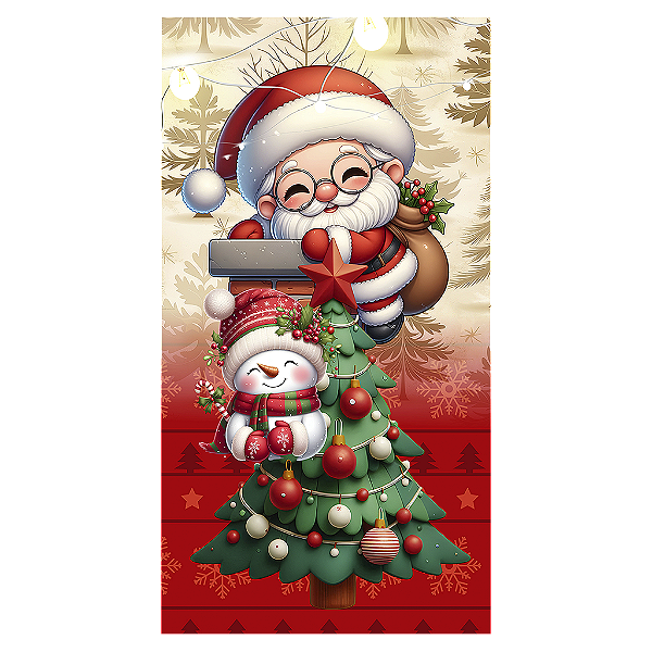 Capa Mini Faixa Lateral Sublimado - Natal