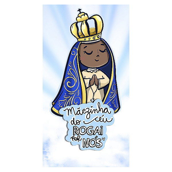 Capa Mini Faixa Lateral Sublimado - Nossa Senhora