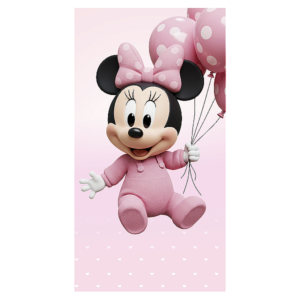 Capa Mini Faixa Lateral Sublimado - Minnie