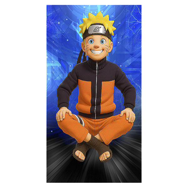 Capa Mini Faixa Lateral Sublimado - Naruto