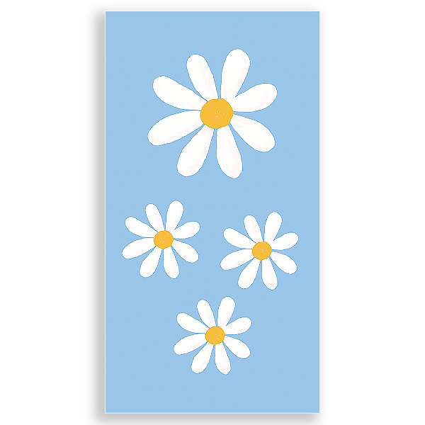 Capa Mini Faixa Lateral Sublimado - Flor Margarida