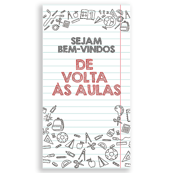 Capa Mini Faixa Lateral Sublimado - Volta as Aulas