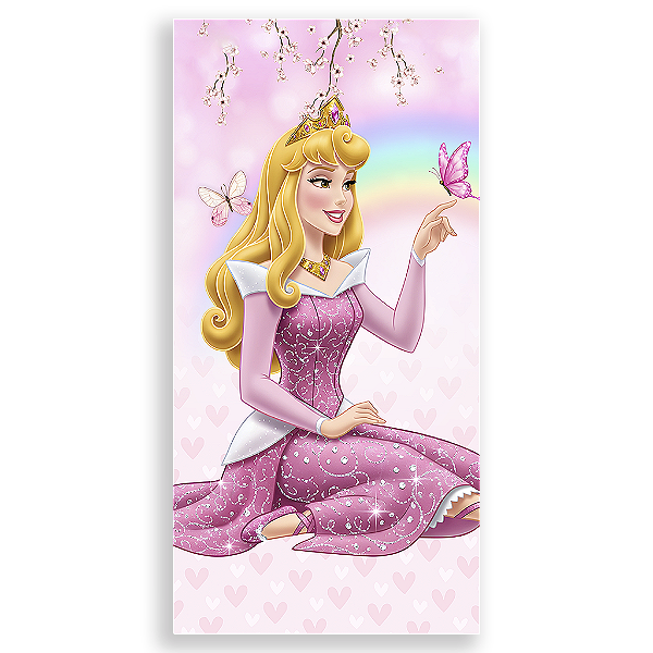 Capa Mini Faixa Lateral Sublimado - Princesa Aurora