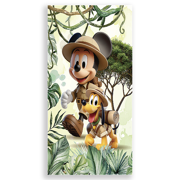 Capa Mini Faixa Lateral Sublimado - Safari Mickey
