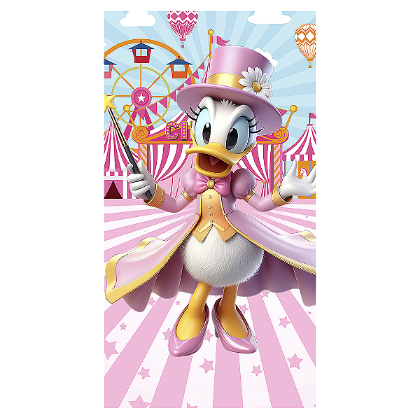 Capa Mini Faixa Lateral Sublimado - Mickey E Minnie Circo