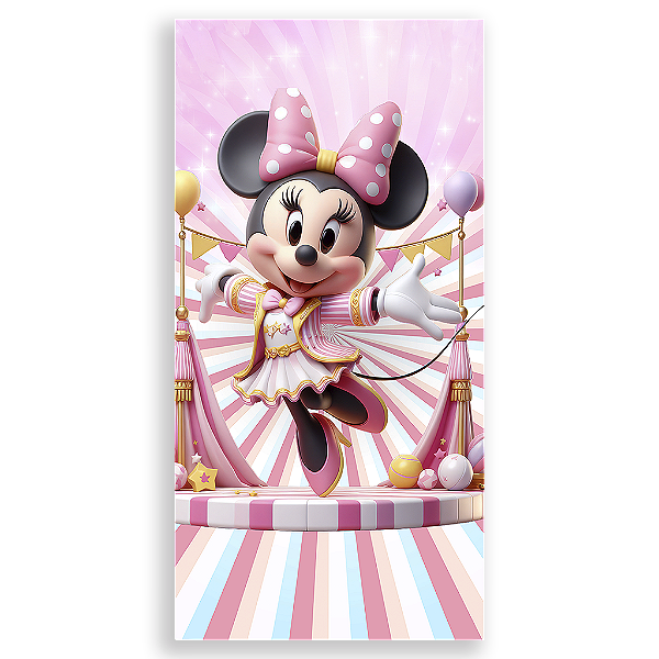 Capa Mini Faixa Lateral Sublimado - Mickey E Minnie Circo