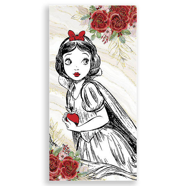 Capa Mini Faixa Lateral Sublimado - Branca De Neve