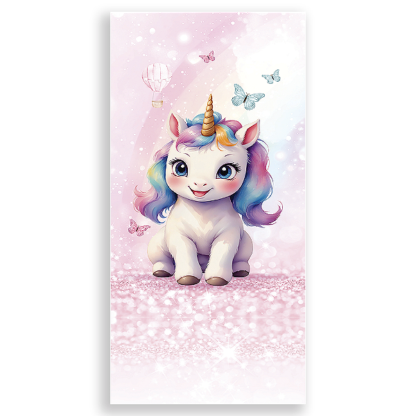 Capa Mini Faixa Lateral Sublimado - Unicornio