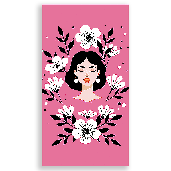 Capa Mini Faixa Lateral Sublimado - Dia da Mulher