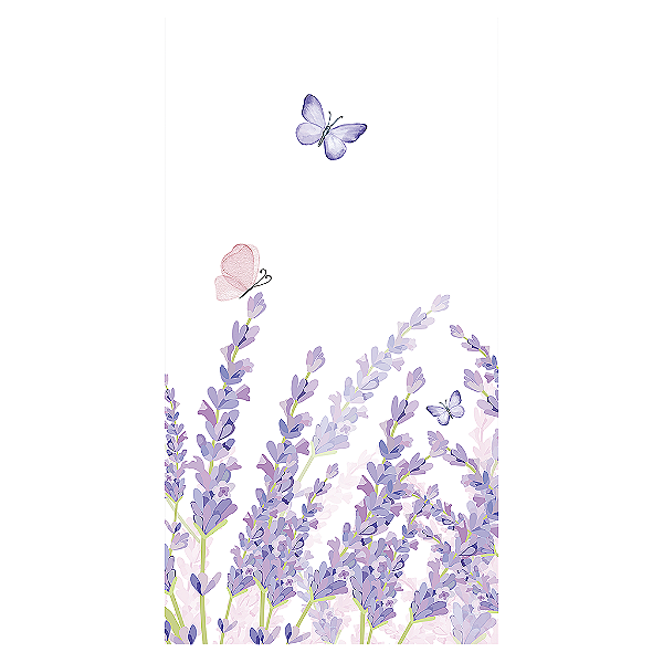 Capa Mini Faixa Lateral Sublimado - Floral Lavanda