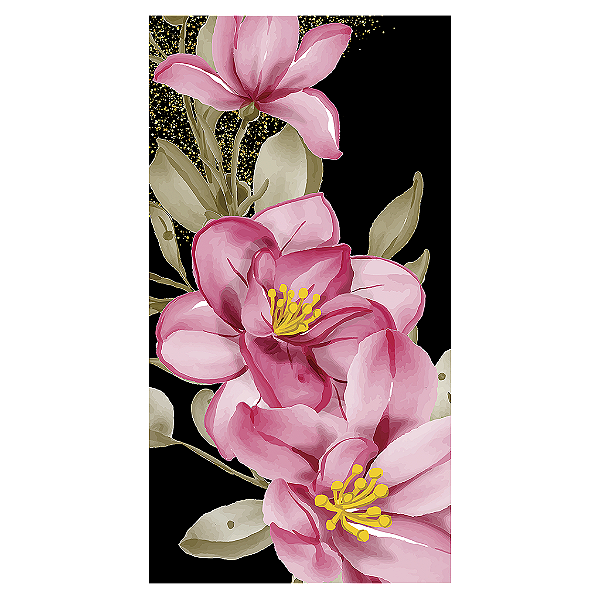 Capa Mini Faixa Lateral Sublimado - Floral