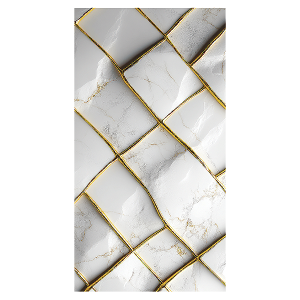 Capa Mini Faixa Lateral Sublimado - Marmore Dourado