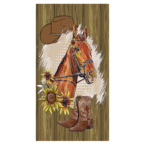 Capa Mini Faixa Lateral Sublimado - Cavalo