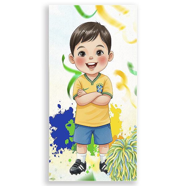 Capa Mini Faixa Lateral Sublimado - Copa Brasil Infantil