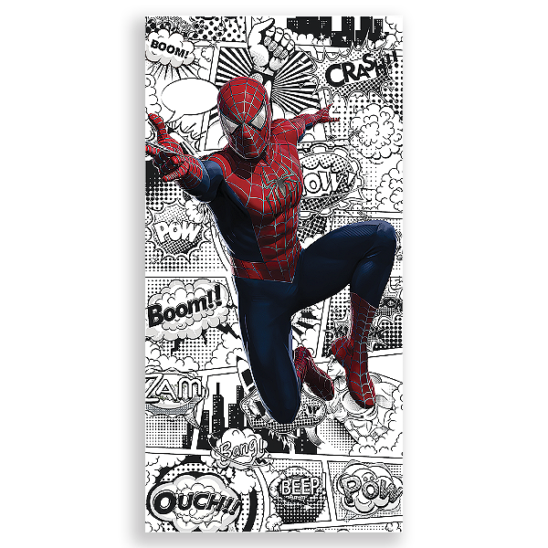 Capa Mini Faixa Lateral Sublimado - Herois Homem Aranha