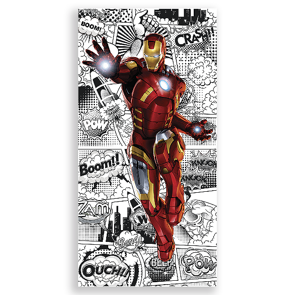 Capa Mini Faixa Lateral Sublimado - Herois Homem De Ferro