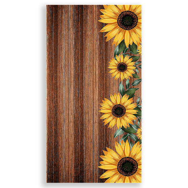 Capa Mini Faixa Lateral Sublimado - Girassol Floral