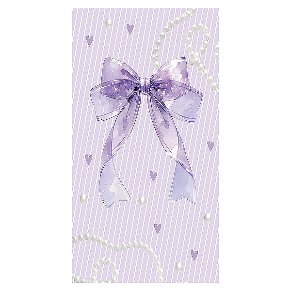 Capa Mini Faixa Lateral Sublimado - Laços Lilas