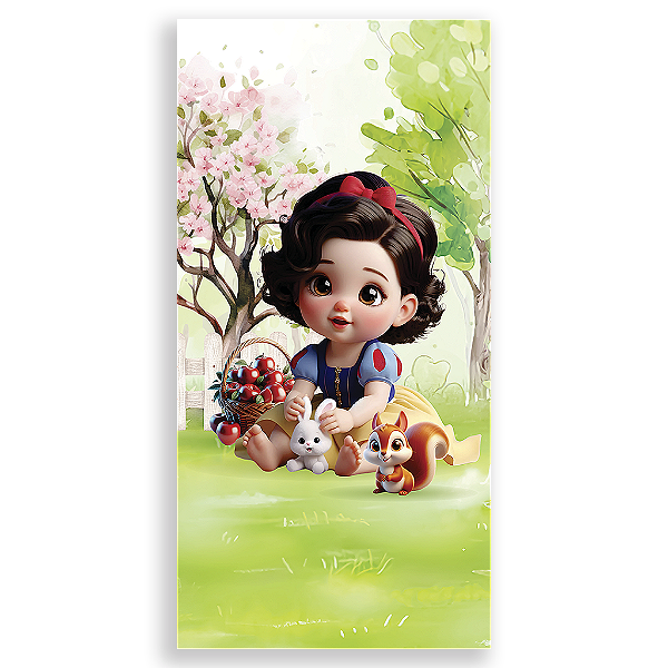 Capa Mini Faixa Lateral Sublimado - Branca de Neve