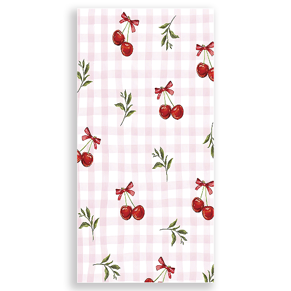 Capa Mini Faixa Lateral Sublimado - Xadrez Cereja