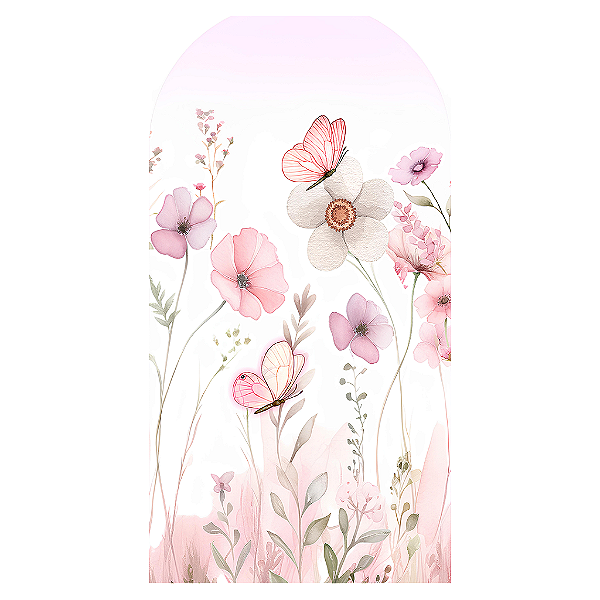 Capa Mini Faixa Lateral Sublimado - Floral Jardim