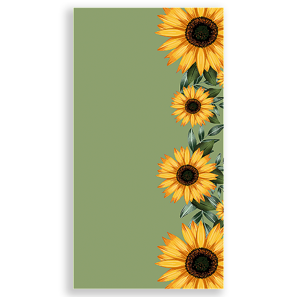 Capa Mini Faixa Lateral Sublimado - Girassol Floral