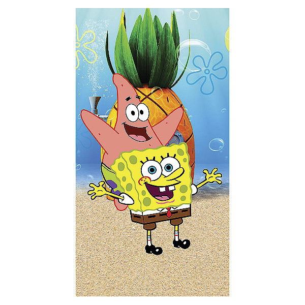 Capa Mini Faixa Lateral Sublimado - Bob Esponja