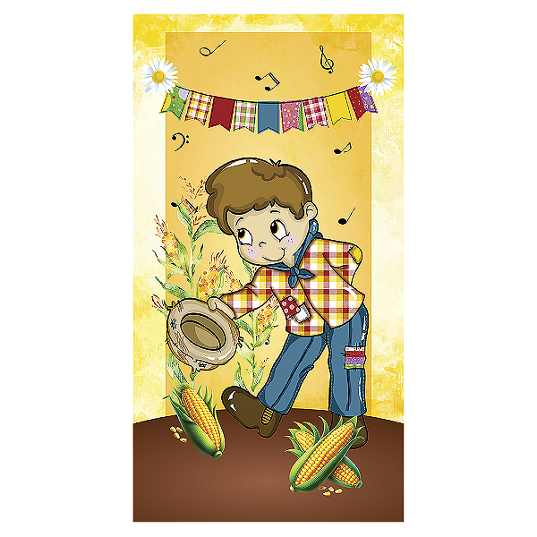 Capa Mini Faixa Lateral Sublimado - Festa Junina