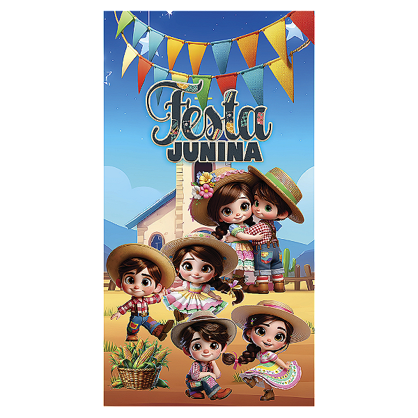 Capa Mini Faixa Lateral Sublimado - Festa Junina