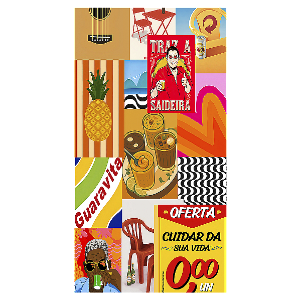 Capa Mini Faixa Lateral Sublimado - Brasilidade