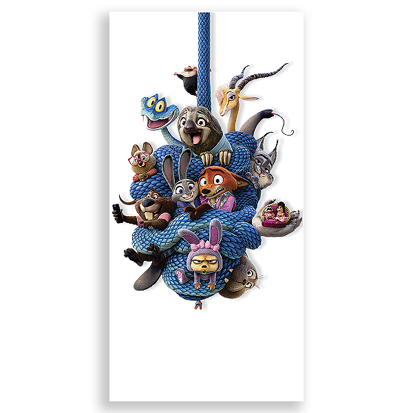 Capa Mini Faixa Lateral Sublimado - Zootopia