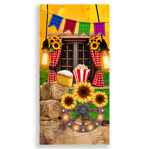 Capa Mini Faixa Lateral Sublimado - Festa Junina