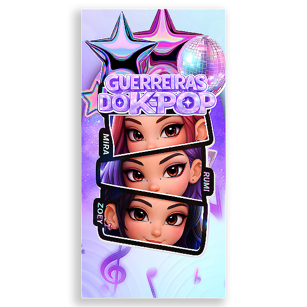 Capa Mini Faixa Lateral Sublimado - Guerreiras Do K-Pop