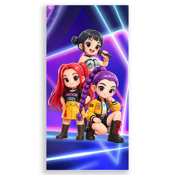 Capa Mini Faixa Lateral Sublimado - Guerreiras Do K-Pop