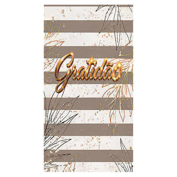 Capa Mini Faixa Lateral Sublimado - Gratidão