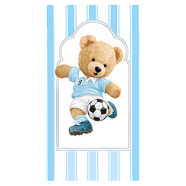 Capa Mini Faixa Lateral Sublimado - Ursinho Baby Futebol