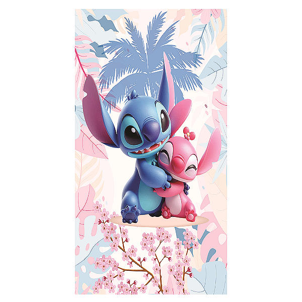Capa Mini Faixa Lateral Sublimado - Lilo & Stich