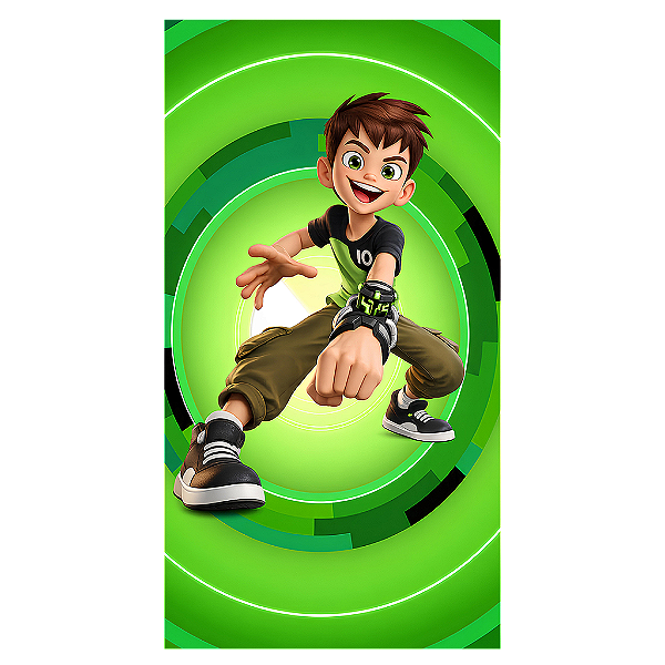 Capa Mini Faixa Lateral Sublimado - Ben 10