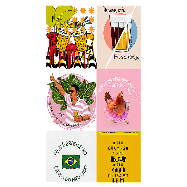 Capa Mini Faixa Lateral Sublimado - Brasilidade