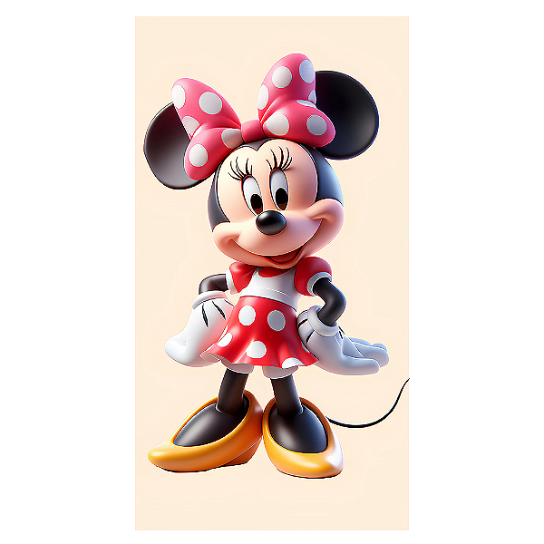 Capa Mini Faixa Lateral Sublimado - Minnie