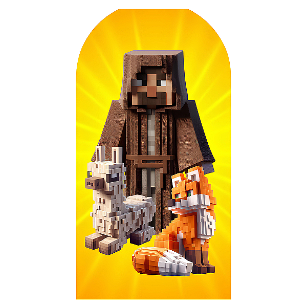 Capa Mini Faixa Lateral Sublimado - Minecraft