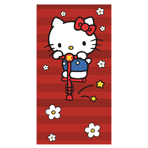 Capa Faixa Lateral Sublimado - Hello Kitty