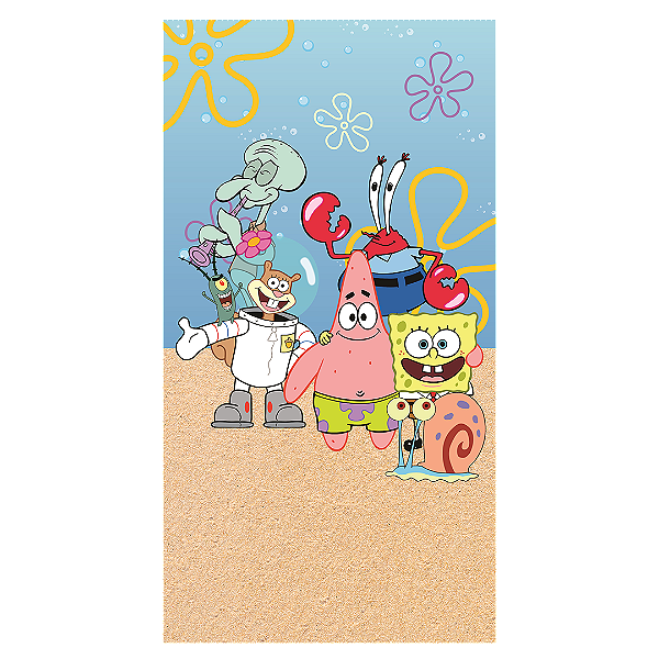 Capa Faixa Lateral Sublimado - Bob Esponja 3