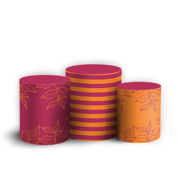 Capas Trio Cilindro Sublimado Veste Fácil - Aniversário