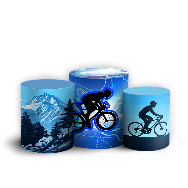 Capas Trio Cilindro Sublimado Veste Fácil - Bicicleta Bike